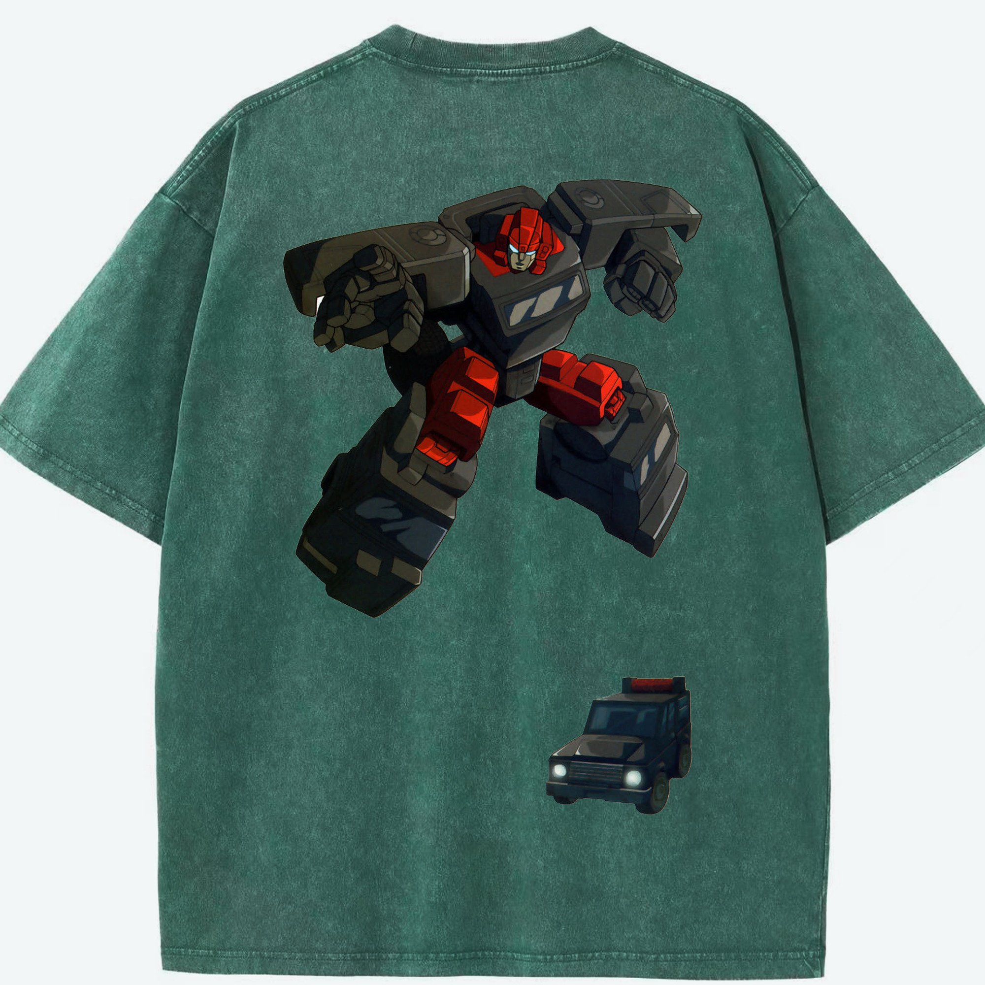 （画像用）  綿100% ヴィンテージ風 半袖Tシャツ（背面プリント）